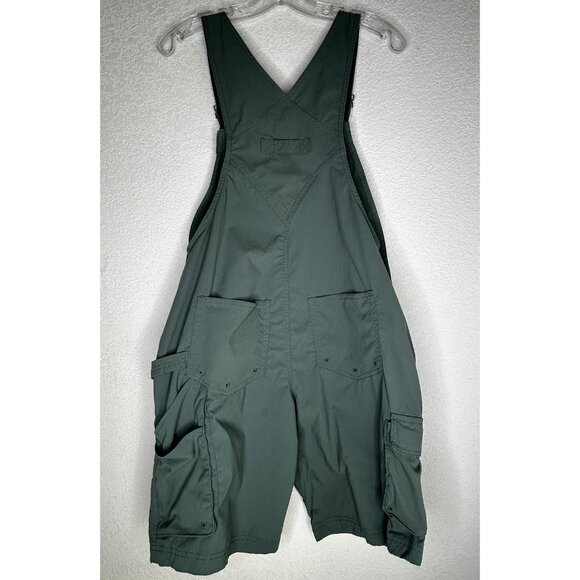 Duluth Trading Heirloom Gardening Short Overalls Womens XS Green Ripstop Stretch - Picture 2 of 10